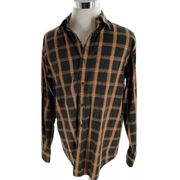 Sean John Shirt Men XL Collared Long Sleeve Tartan Plaid Button Up Casual Preppy - Picture 1 of 6